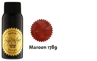 Bouteille d'encre Robert Oster, série Reds (Maroon 1789) 50ml