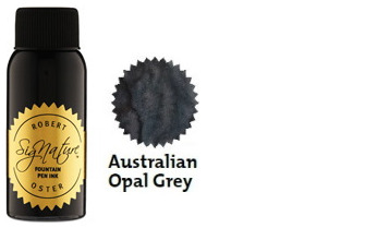 Bouteille d'encre Robert Oster, série Blacks & Darks (Australian Opal Grey) 50ml