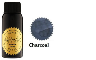 Bouteille d'encre Robert Oster, série Blacks & Darks (Charcoal) 50ml