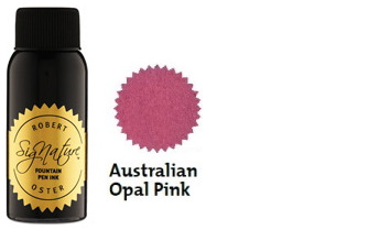 Bouteille d'encre Robert Oster, série Pinks (Australian Opal Pink) 50ml