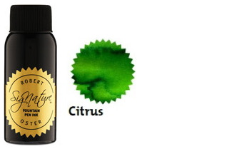 Bouteille d'encre Robert Oster, série Greens (Citrus) 50ml