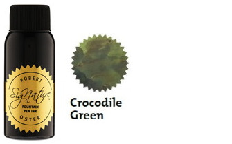 Bouteille d'encre Robert Oster, série Greens (Crocodile Green) 50ml