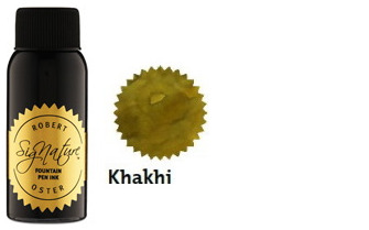 Bouteille d'encre Robert Oster, série Greens (Khakhi) 50ml