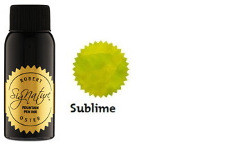 Bouteille d'encre Robert Oster, série Greens (Sublime) 50ml