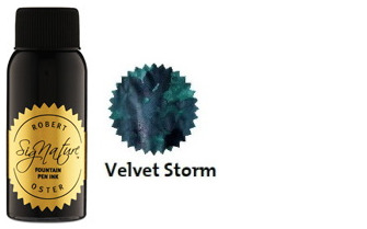 Bouteille d'encre Robert Oster, série Greens (Velvet Storm) 50ml