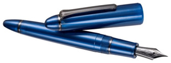 Stylo plume Sailor, série 1911 Large Ringless Metallic Simplement Bleu (Pointe 21kt)