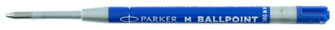 Recharge stylo Parker, série Recharge & encre Encre bleue - Recharge plastique   