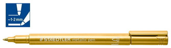 Marqueur Staedtler, série Metallic Pen Encre dorée