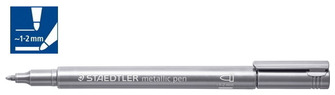 Marqueur Staedtler, série Metallic Pen Encre argentée