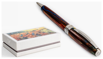 Stylo bille Visconti, série Van Gogh Rouge foncé (Red Vineyard)