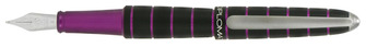 Stylo plume Diplomat, série Elox Ring Noir/Violet 