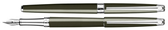 Stylo plume Slim Caran d'Ache, série Édition Spéciale Léman Terre d'Ombre