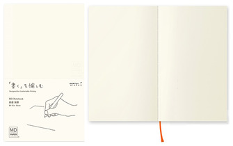 Carnet de notes (B6 Slim) Midori, série MD Paper Crème (Uni, 105mm x 175mm)
