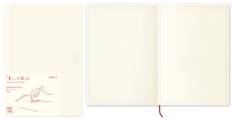 Carnet de notes (A5) Midori, série MD Paper Journal Crème (Cadre, 148mm x 210mm)