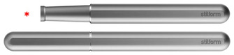 Stylo plume Stilform, série INK Fountain Pen Gris (Aluminium) - Pointe vendue séparément