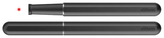 Stylo plume Stilform, série INK Fountain Pen Noir (Aluminium) - Pointe vendue séparément