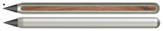 Crayon réutilisable Stilform, série AEON Pencil Titanium mat / Noyer (Embout en graphite)