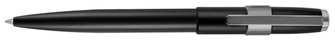 Stylo bille Cerruti 1881, série Block Noir mat & Gun métal