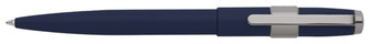 Stylo bille Cerruti 1881, série Block Bleu marine & Gun métal