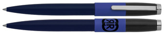 Stylo bille Cerruti 1881, série Brick Marine, bleu & noir
