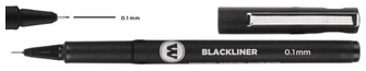 Stylo feutre Molotow, série Blackliner Encre noire (0.1 mm)