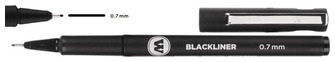 Stylo feutre Molotow, série Blackliner Encre noire (0.7 mm)