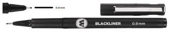 Stylo feutre Molotow, série Blackliner Encre noire (0.9 mm)