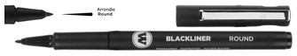 Stylo feutre Molotow, série Blackliner Encre noire (Arrondie)