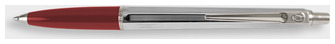 Stylo bille Ballograf, série Epoca Chrome - grip Bourgogne