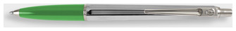 Stylo bille Ballograf, série Epoca Chrome - grip Vert