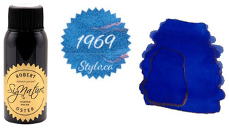 Bouteille d'encre Robert Oster, série Encres Stylo.ca Bleue (1969) 50ml 