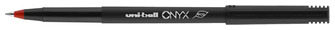 Stylo bille roulante Uni-Ball, série Onyx Encre rouge