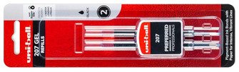 Recharge gel Uni-Ball, série Recharge & encre Encre noire (Signo RT 207 - 2/Paquet)