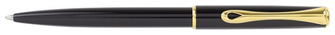 Stylo bille Diplomat, série Traveller Noir laqué GT 