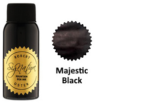 Bouteille d'encre Robert Oster, série Blacks & Darks (Majestic Black) 50ml