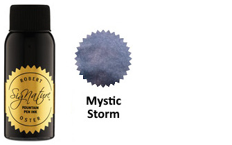 Bouteille d'encre Robert Oster, série Blacks & Darks (Mystic Storm) 50ml