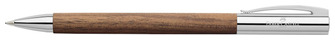 Porte mine 0.7mm Faber-Castell Design, série Ambition Walnut Wood (Bois de noyer)