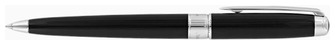 Stylo bille Dupont, S.T., série Line D Eternity (Medium) Noir & Palladium