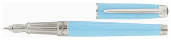 Stylo plume Dupont, S.T., série Line D Eternity (Large) Turquoise & Palladium