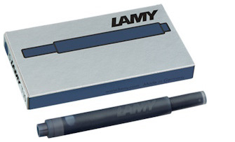 Cartouche d'encre Lamy, série Recharge & encre Encre bleu-noir T10 (Safari 2024 Falaise rose)