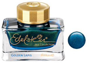 Bouteille d'encre Pelikan, série Encre Edelstein - Lapis Doré* - Encre de l'année 2024