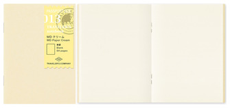 Recharge de carnet Traveler's Company, série Notebook Passport Size Refill Crème (Uni, 89mm x 124mm)