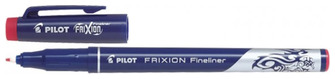 Crayon feutre Pilot, série Frixion Fineliner Encre rouge 