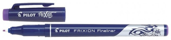 Crayon feutre Pilot, série Frixion Fineliner Encre mauve 