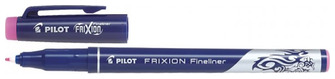 Crayon feutre Pilot, série Frixion Fineliner Encre rose    