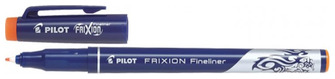 Crayon feutre Pilot, série Frixion Fineliner Encre orange 