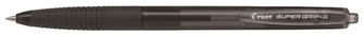 Stylo bille Pilot, série Super Grip G Rétractable Encre noire