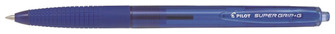 Stylo bille Pilot, série Super Grip G Rétractable Encre bleue