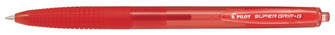 Stylo bille Pilot, série Super Grip G Rétractable Encre rouge