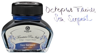 Bouteille d'encre Octopus Fluids, série Sheen Encre Sea Serpent (30ml)